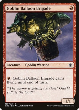 naokuroshop MTG [CN2][159][赤][C][EN][ゴブリン気球部隊/Goblin Balloon Brigade] NM