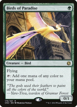 naokuroshop MTG [CN2][176][緑][R][EN][極楽鳥/Birds of Paradise] NM