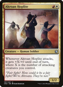 naokuroshop MTG [CN2][197][多][U][EN][アクロスの重装歩兵/Akroan Hoplite] NM