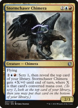 naokuroshop MTG [CN2][207][多][U][EN][嵐追いのキマイラ/Stormchaser Chimera] NM