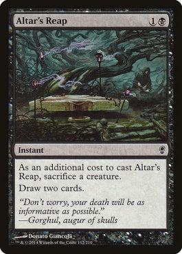 naokuroshop MTG [CNS][112][黒][C][EN][祭壇の刈り取り/Altar's Reap] NM