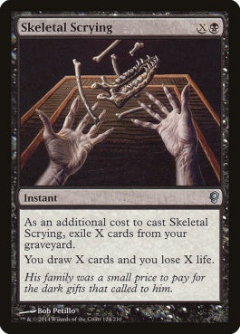 naokuroshop MTG [CNS][124][黒][U][EN][占骨術/Skeletal Scrying] NM