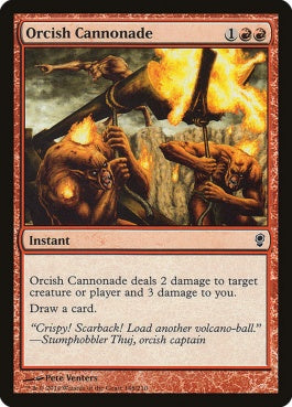 naokuroshop MTG [CNS][148][赤][C][EN][オークの連続砲撃/Orcish Cannonade] NM