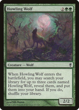naokuroshop MTG [CNS][167][緑][C][EN][遠吠えする狼/Howling Wolf] NM
