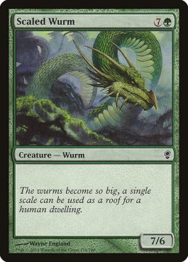 naokuroshop MTG [CNS][178][緑][C][EN][甲鱗のワーム/Scaled Wurm] NM