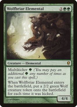 naokuroshop MTG [CNS][182][緑][R][EN][狼茨の精霊/Wolfbriar Elemental] NM