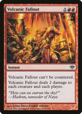 naokuroshop MTG [CON][074][赤][U][EN][火山の流弾/Volcanic Fallout] NM