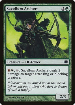 naokuroshop MTG [CON][089][緑][U][EN][サシーリウムの射手/Sacellum Archers] NM