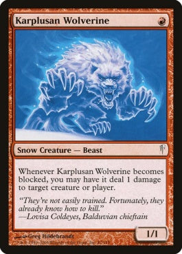 naokuroshop MTG [CSP][087][赤][C][EN][カープルーザンのクズリ/Karplusan Wolverine] NM