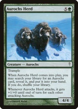 naokuroshop MTG [CSP][103][緑][C][EN][オーロクスの獣群/Aurochs Herd] NM