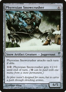 naokuroshop MTG [CSP][140][茶][U][EN][ファイレクシアの雪潰し/Phyrexian Snowcrusher] NM