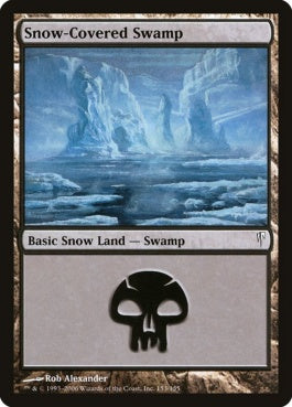 naokuroshop MTG [CSP][153][土地][C][EN][冠雪の沼/Snow-Covered Swamp] NM