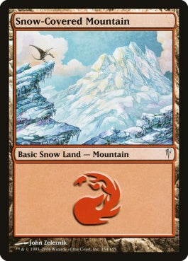 naokuroshop MTG [CSP][154][土地][C][EN][冠雪の山/Snow-Covered Mountain] NM