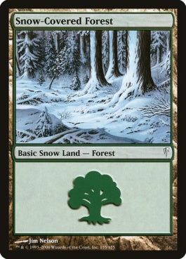 naokuroshop MTG [CSP][155][土地][C][EN][冠雪の森/Snow-Covered Forest] NM
