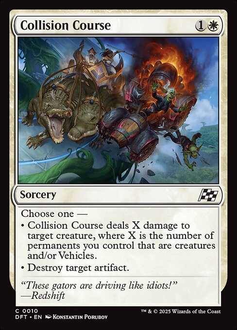 naokuroshop MTG [DFT][0010][白][C][EN][免れぬ激突/Collision Course]（foil） NM