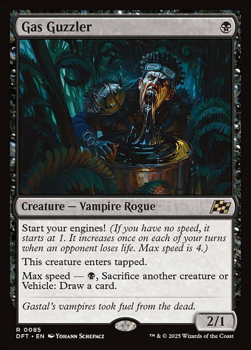 naokuroshop MTG [DFT][0085][黒][R][EN][ガス喰らい/Gas Guzzler]（foil） NM