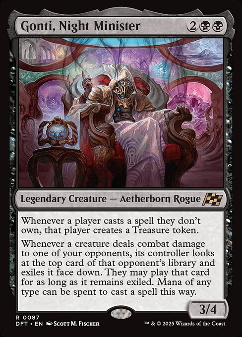 naokuroshop MTG [DFT][0087][黒][R][EN][夜の大臣、ゴンティ/Gonti, Night Minister]（foil） NM
