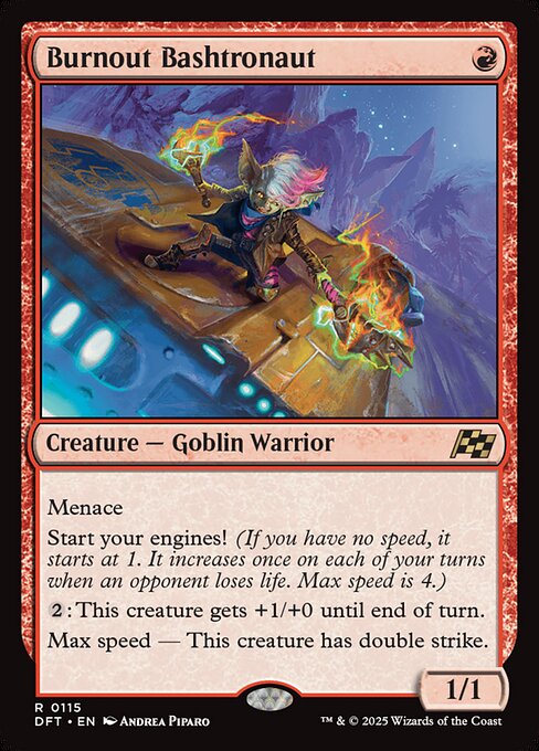 naokuroshop MTG [DFT][0115][赤][R][EN][焼き切る非行士/Burnout Bashtronaut] NM