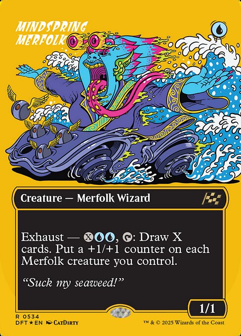 naokuroshop MTG [DFT][0534][青][R][EN][思考の泉のマーフォーク/Mindspring Merfolk] NM