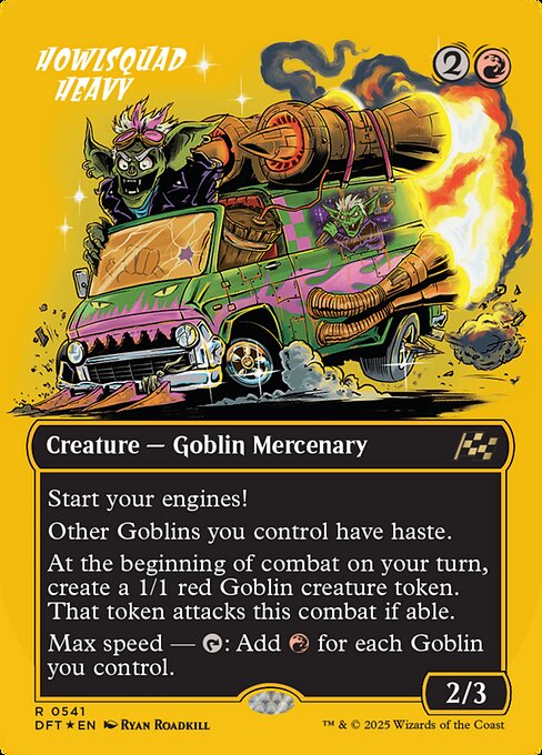 naokuroshop MTG [DFT][0541][赤][R][EN][咆吼部隊の重量級/Howlsquad Heavy] NM