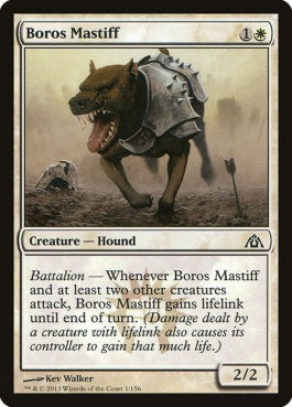 naokuroshop MTG [DGM][001][白][C][EN][ボロスの猛犬/Boros Mastiff] NM