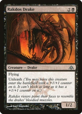 naokuroshop MTG [DGM][028][黒][C][EN][ラクドスのドレイク/Rakdos Drake] NM