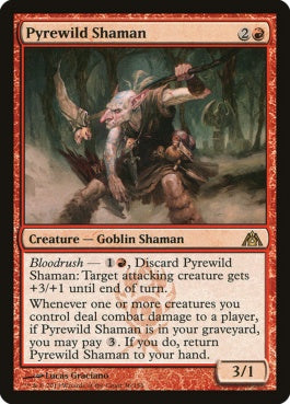 naokuroshop MTG [DGM][036][赤][R][EN][薪荒れのシャーマン/Pyrewild Shaman] NM