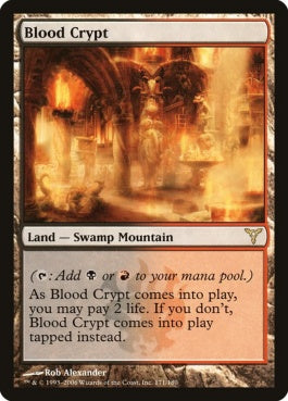 naokuroshop MTG [DIS][171][土地][R][EN][血の墓所/Blood Crypt] NM