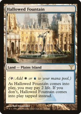 naokuroshop MTG [DIS][174][土地][R][EN][神聖なる泉/Hallowed Fountain] NM