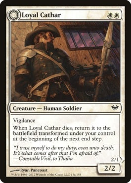 naokuroshop MTG [DKA][013][白][C][EN][忠実な聖戦士/Loyal Cathar] NM