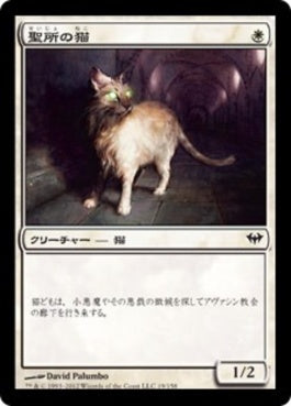 naokuroshop MTG [DKA][019][白][C][JP][聖所の猫/Sanctuary Cat] NM