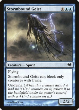 naokuroshop MTG [DKA][051][青][C][EN][嵐縛りの霊/Stormbound Geist] NM