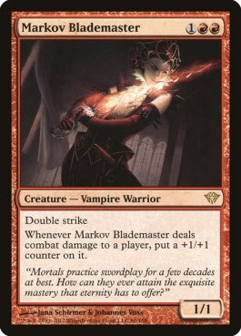 naokuroshop MTG [DKA][096][赤][R][EN][マルコフの刃の達人/Markov Blademaster] NM