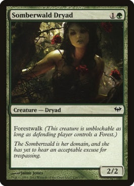 naokuroshop MTG [DKA][126][緑][C][EN][ソンバーワルドのドライアド/Somberwald Dryad] NM