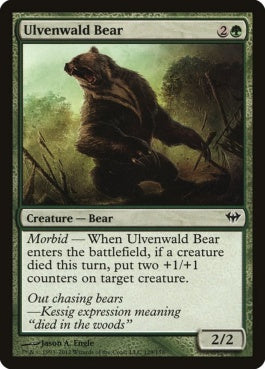 naokuroshop MTG [DKA][129][緑][C][EN][ウルヴェンワルドの熊/Ulvenwald Bear] NM