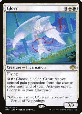 naokuroshop MTG [DMR][007][白][R][EN][栄光/Glory]（Foil） NM