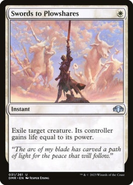 naokuroshop MTG [DMR][031][白][U][EN][剣を鍬に/Swords to Plowshares]（Foil） NM