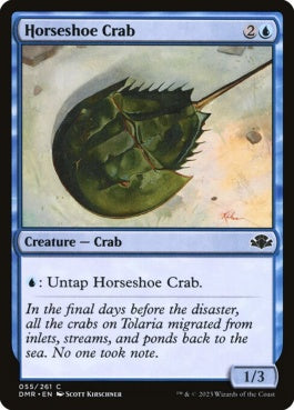 naokuroshop MTG [DMR][055][青][C][EN][カブトガニ/Horseshoe Crab]（Foil） NM