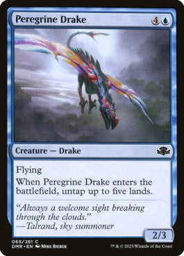 naokuroshop MTG [DMR][065][青][C][EN][流浪のドレイク/Peregrine Drake]（Foil） NM