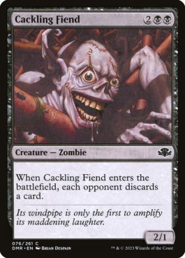 naokuroshop MTG [DMR][076][黒][C][EN][大笑いの悪鬼/Cackling Fiend]（Foil） NM