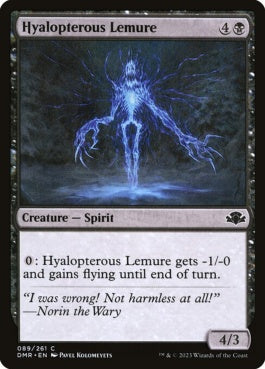 naokuroshop MTG [DMR][089][黒][C][EN][透け羽の霊命/Hyalopterous Lemure]（Foil） NM