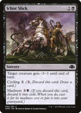 naokuroshop MTG [DMR][090][黒][C][EN][滑る胆液/Ichor Slick]（Foil） NM