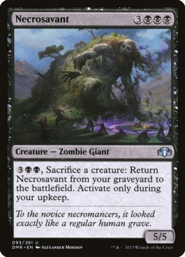 naokuroshop MTG [DMR][093][黒][U][EN][ネクロサヴァント/Necrosavant]（Foil） NM