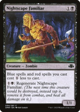 naokuroshop MTG [DMR][094][黒][C][EN][夜景学院の使い魔/Nightscape Familiar]（Foil） NM