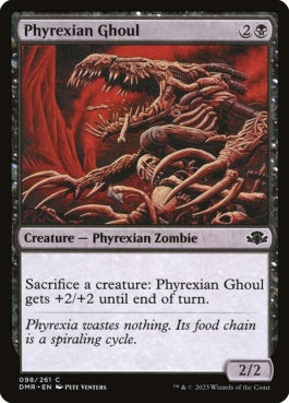 naokuroshop MTG [DMR][098][黒][C][EN][ファイレクシアの食屍鬼/Phyrexian Ghoul]（Foil） NM