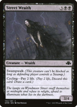 naokuroshop MTG [DMR][102][黒][C][EN][通りの悪霊/Street Wraith]（Foil） NM