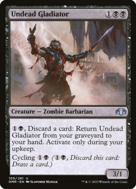 naokuroshop MTG [DMR][105][黒][U][EN][アンデッドの剣闘士/Undead Gladiator] NM