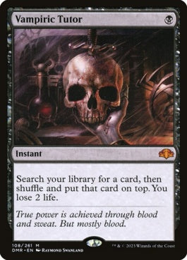 naokuroshop MTG [DMR][108][黒][M][EN][吸血の教示者/Vampiric Tutor]（Foil） NM