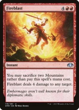 naokuroshop MTG [DMR][119][赤][U][EN][火炎破/Fireblast]（Foil） NM