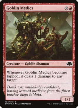 naokuroshop MTG [DMR][124][赤][C][EN][ゴブリンの衛生兵/Goblin Medics]（Foil） NM